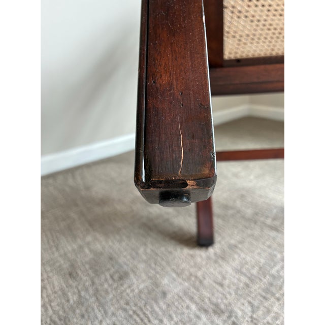 Late 20th Century Attributed to Ralph Lauren Home Chinese Chippendale Style Caned Armchair For Sale - Image 9 of 10