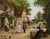 Andrée Perotti, Gallant Scene, 1920s, Oil on Canvas For Sale - Image 6 of 7