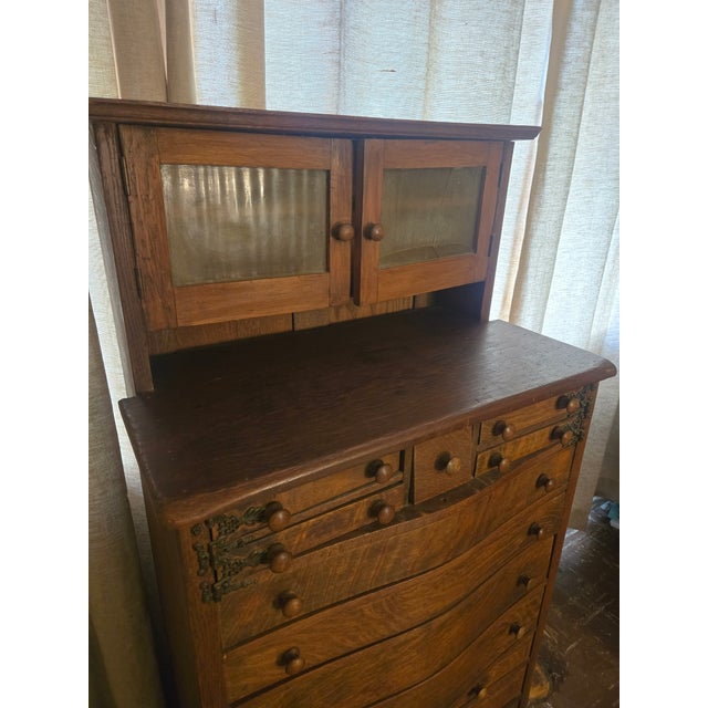 Art Deco Antique Dentist Cabinet With Round Drawers For Sale - Image 3 of 10