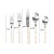 Transitional Soline Cream 20-Piece Bistro Flatware Set, Service for Four For Sale - Image 3 of 3