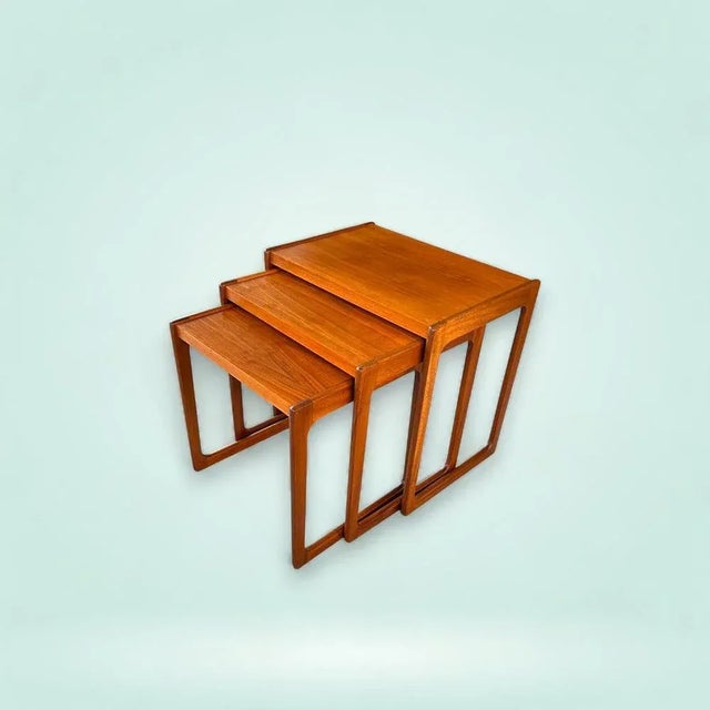 Vintage German Nesting Tables in Wood from Opal Möbel, 1960s, Set of 3 For Sale - Image 6 of 12