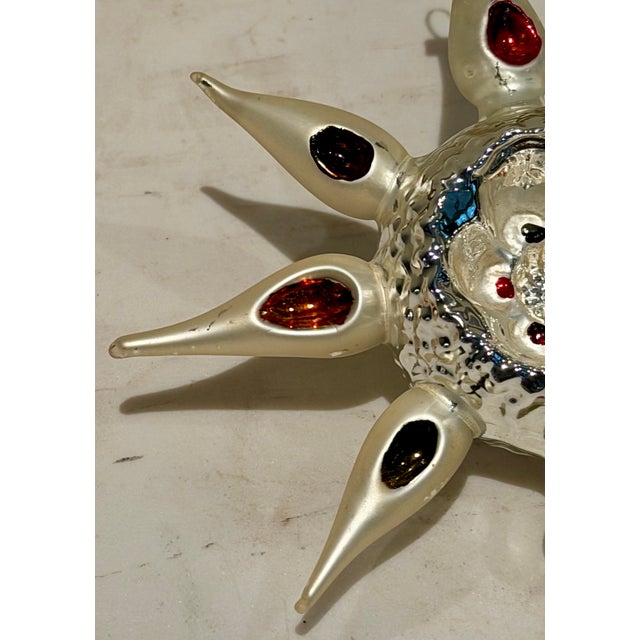 Vintage German Sputnik Mercury Glass Ornament For Sale In Boston - Image 6 of 10