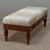 Antique French Louis XVI Style Mahogany Upholstered Bench For Sale - Image 9 of 15