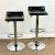 1990s Vintage Modern Contemporary Italian Style Leather & Chrome Barstools - A Pair For Sale - Image 4 of 9