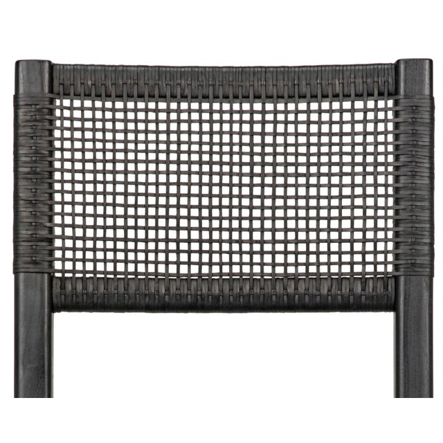 NOIR Lobos Chair, Charcoal Black For Sale - Image 9 of 10