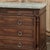 Burnt Umber 19th Century French Louis XVI Walnut Marble Top Commode For Sale - Image 8 of 16