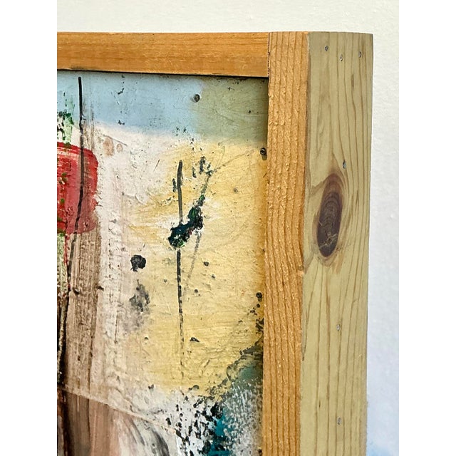 Vintage Original Abstract Oil on Canvas For Sale - Image 12 of 12