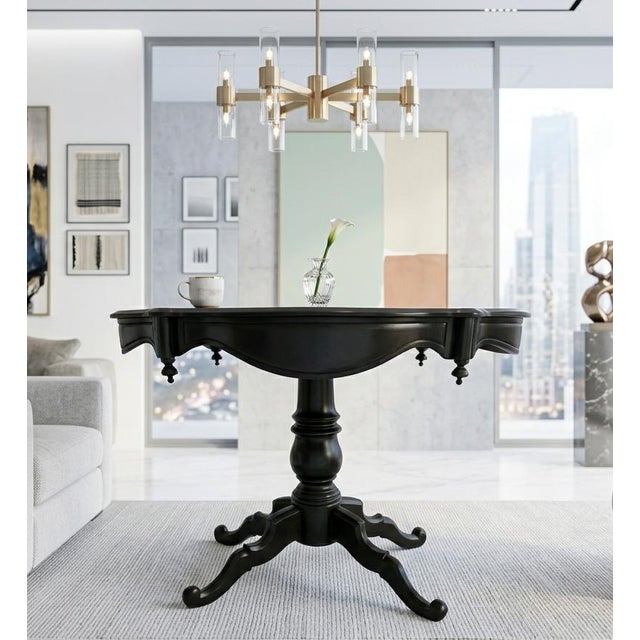 Black Lacquered Guitar Table, 1890s For Sale - Image 3 of 5