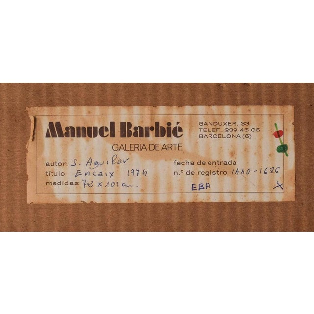 Sergi Aguilar, Encaix, 1970s, Ink on Paper For Sale - Image 12 of 13