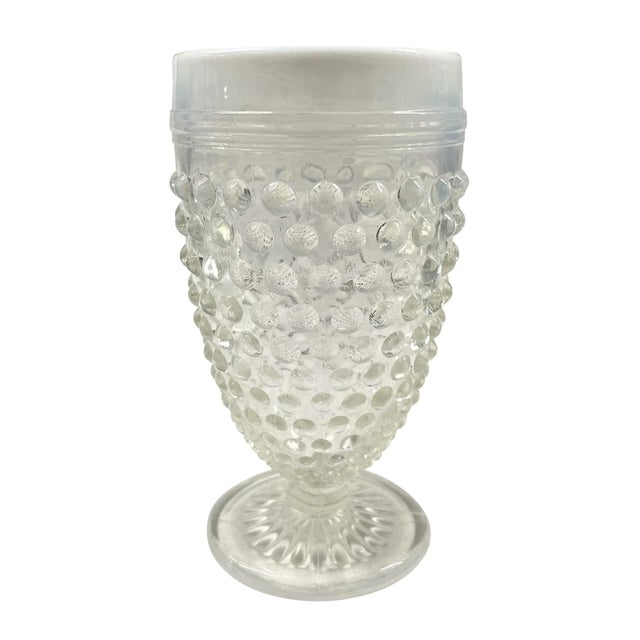 Set of Six Vintage Hobnail Juice Glasses For Sale - Image 4 of 10
