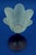 Tulip-Shaped Blue and White Murano Opaline Glass Vase by Alfedo Barbini, Italy, 1950s For Sale - Image 16 of 18