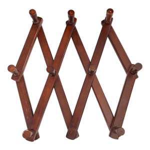Wall Mounted Accordian Wood Rack Circa 1940