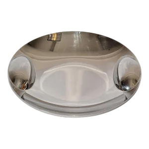 1970s Lino Sabattini Italy 18/10 Stainless Steel Polished Bowl Plate Centerpiece Zani
