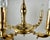 Vintage Spanish 4 & 6 Light Golden Brass Chandeliers from Saeval, Set of 2 For Sale - Image 6 of 10