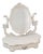 Vintage Whitewashed Dressing Table in Wood, 1940s For Sale