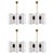 White Swedish Pendant Lights by Holger Johansson for Westal, 1970s, Set of 4 For Sale - Image 8 of 8