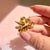 Antique Whiteside & Balnk 14k Iridescent Enamel Orchid Brooch For Sale - Image 9 of 10