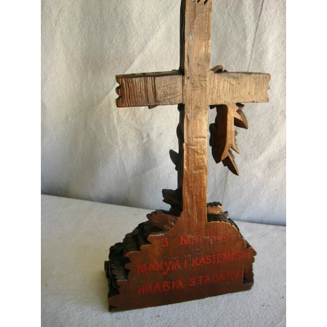 Mid 19th Century Black Forest Holy Water Cross For Sale - Image 10 of 12
