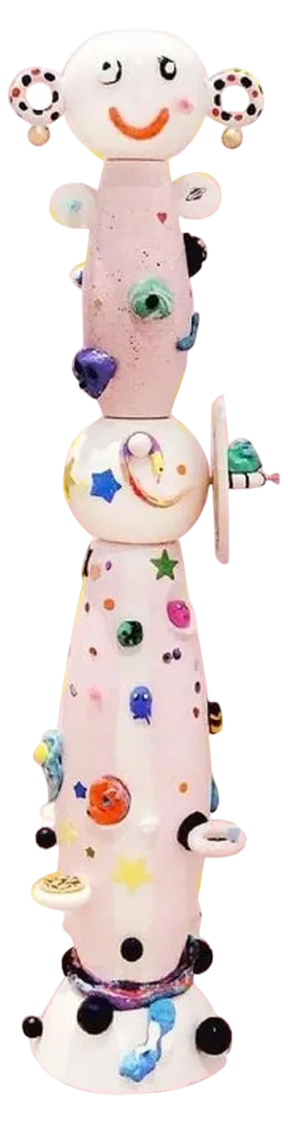 Mama Totem Ceramic Sculpture by Malwina Konopacka