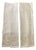Mother of Pearl Embellished Linen Contemporary Guest Towels (Set of 2) For Sale