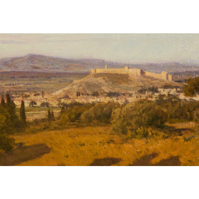 “The Fort Saint Andre in Provence” by Leon Joubert, French Barbizon Painting For Sale - Image 4 of 15