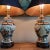 Vintage Pair of Japanese Asian Imari Porcelain Table Lamps For Sale - Image 11 of 12