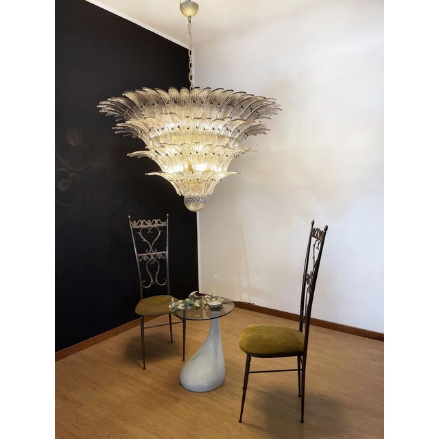 Palmette Ceiling Light with Smoked Glasses, 1990s For Sale - Image 9 of 18