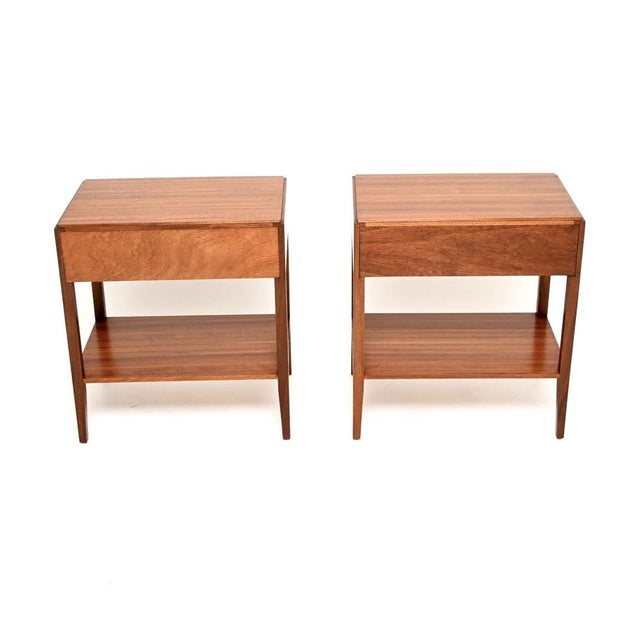 Vintage Bedside Tables from Loughborough, 1950s, Set of 2 For Sale - Image 6 of 11