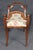 Wood Carved Walnut Italian Biedermeier Style Carved Bench C. 1930's For Sale - Image 7 of 9