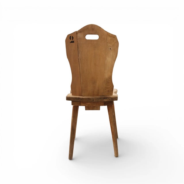 19c Belgian Antique Chairs With Coat of Arms From Chateau (Six Available) For Sale - Image 11 of 11
