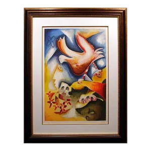 Alexandra Nechita "Sprinkle the Joy of Peace" Signed Numbered Lithograph, Framed