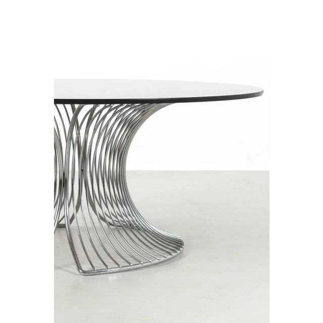 Vintage Wireframe Coffee Table For Sale - Image 4 of 10