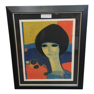 Original Andre Minaux Modern Figurative Print "La Femme" 1968