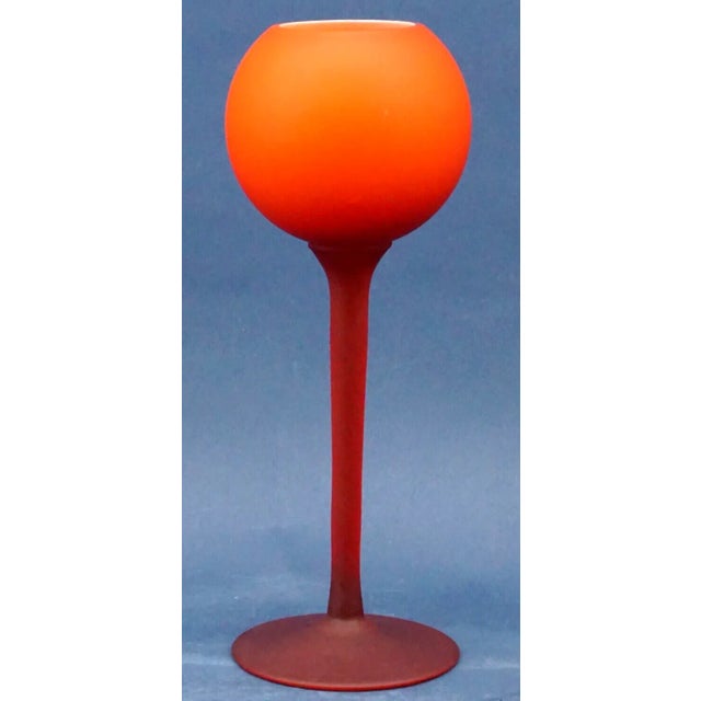 Carlo Moretti 20th Century Orange and White Murano Glass Vase attributed to Carlo Moretti, Venice, Italy, 1950s For Sale - Image 4 of 15