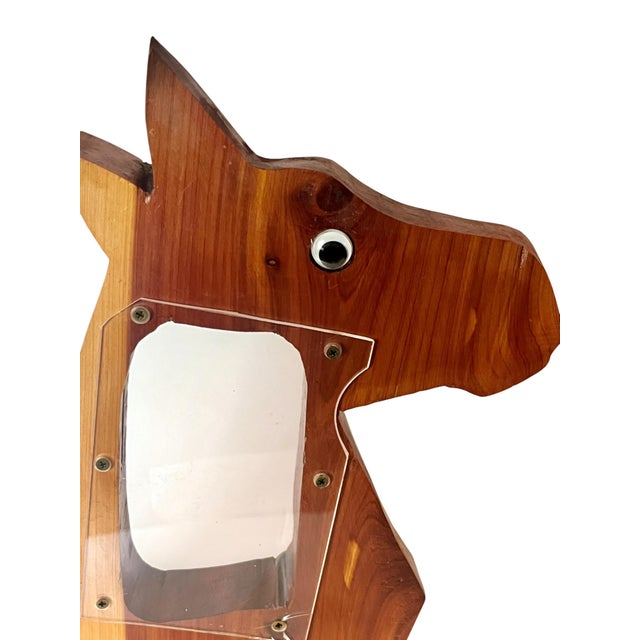 Pair Vintage Western Folk Art Wooden Horse Head Coin Banks For Sale - Image 14 of 16