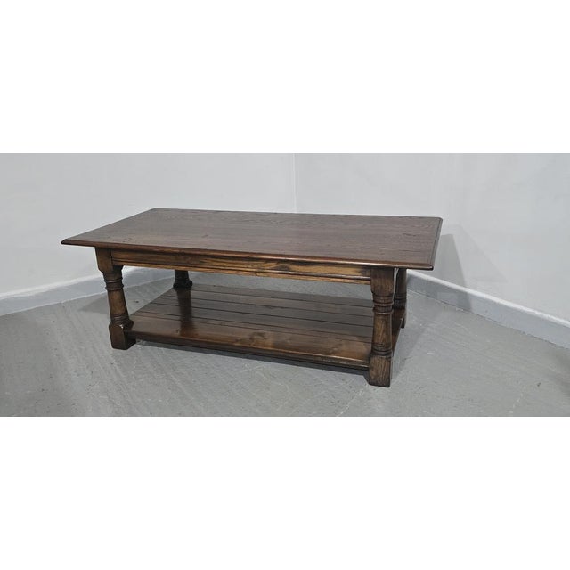 1920s Oak Plank Coffee Table, 1920 For Sale - Image 5 of 13