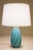 1950s 1950s Mid Modern Van Briggle Aqua Swirl Art Pottery Ceramic Table Lamp Signed For Sale - Image 5 of 10