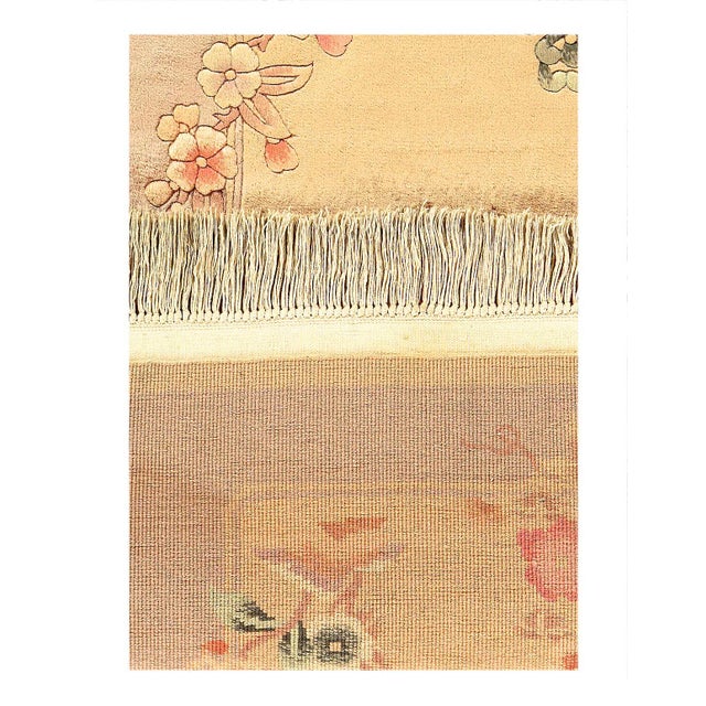 Traditional Pasargad DC Beige Color Fine Hand Knotted Chinese Peking Rug For Sale - Image 3 of 3