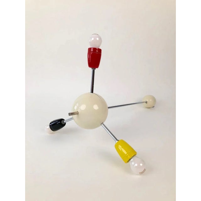 Czech Republic Sputnik with Colored Sockets, 1960s For Sale - Image 4 of 12