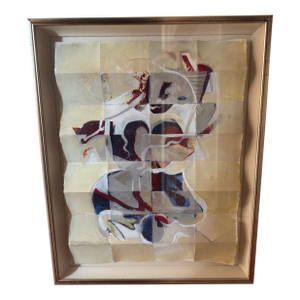 Late 20th Century Contemporary Abstract Painting by Nancy Reinker - Framed