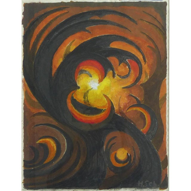 Early Goache by Hans Schmithals, 1903 from the Joan & Lester Avnet Collection Offered for sale is an early painting in...