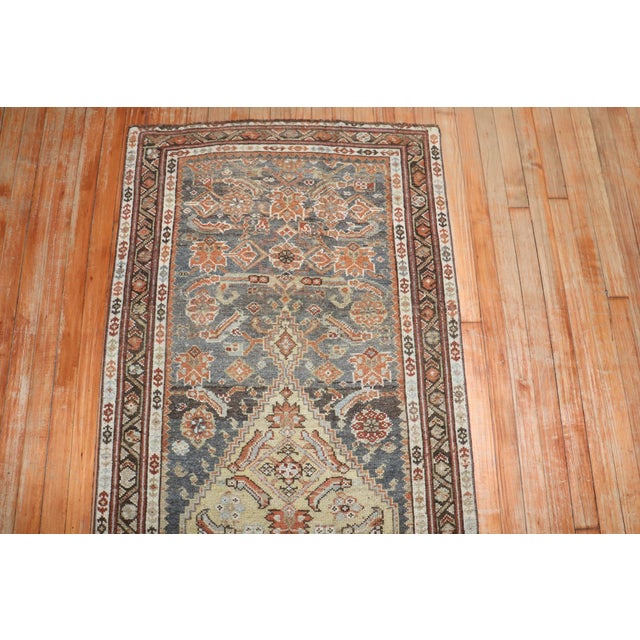 Kurdish Antique Persian Medallion Runner - 2'10" x 8' For Sale - Image 10 of 10