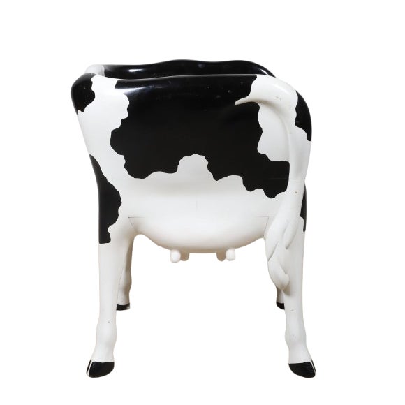 1990s 1990s Vermont Sled Co, "Heifer Chair", Painted and Wood Cow Chair For Sale - Image 5 of 7
