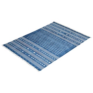 Aspen Rug, 9x12, Blue & White For Sale