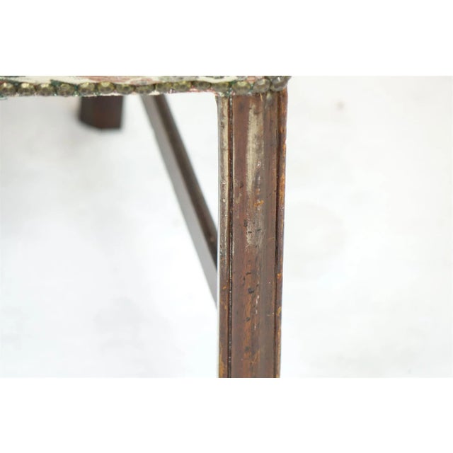 19th Century 19th Century Single Cushion Chair With Elaborate Woodwork For Sale - Image 5 of 6