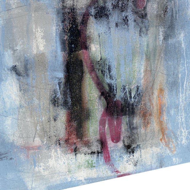 Original Blue Abstract Painting 9421 For Sale In Dallas - Image 6 of 11