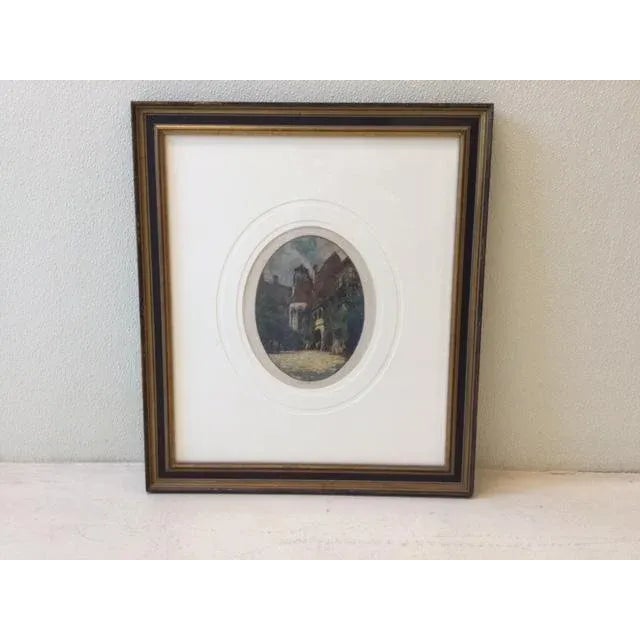 Pair of Luigi Kasimir Colored Etchings Exquisitely Triple Matted and Framed. Prints and Mats in Excellent Condition....