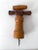 Mid-Century Modern Cork Screw Made of Wood with Metal Screw For Sale - Image 3 of 8