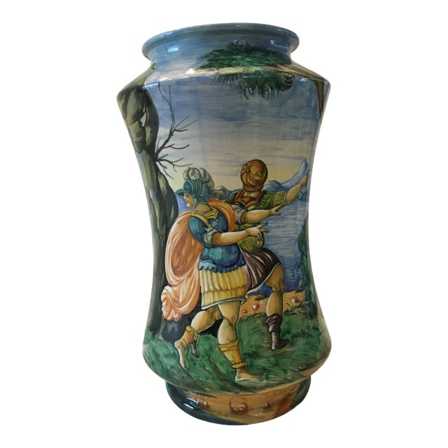 Italian Faience Cantagalli Vase For Sale