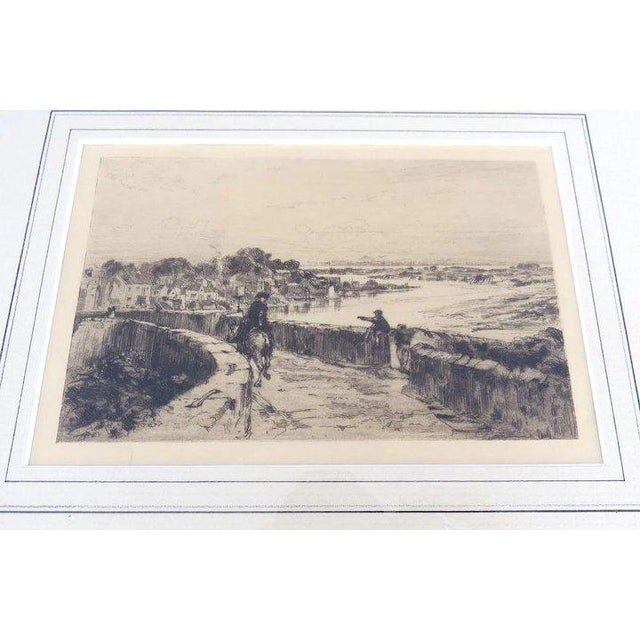 Etching by Sir Frank Short. Measures 14 1/2" by 12 1/2" framed. Free shipping to 48 contiguous states.